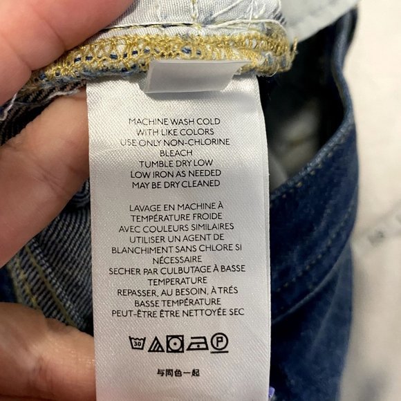 Free People We the Free Maggie Mid-Rise Straight Leg Distressed Jeans Size 25 - Picture 7 of 11